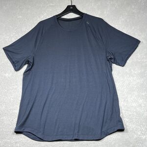 Lululemon License to Train Drysense T-Shirt Mens XXL Blue Active Stretch